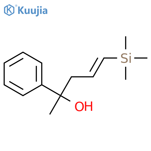 Benzenemethanol, a-methyl-a-[3-(trimethylsilyl)-2-propenyl]- structure
