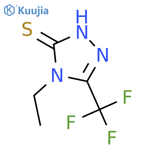 3H-1,2,4-Triazole-3-thione, 4-ethyl-2,4-dihydro-5-(trifluoromethyl)- structure