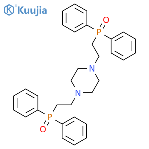 Piperazine, 1,4-bis[2-(diphenylphosphinyl)ethyl]- structure