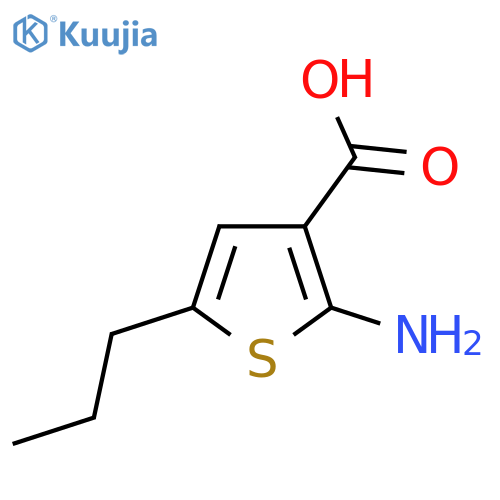 2-Amino-5-propylthiophene-3-carboxylic acid structure