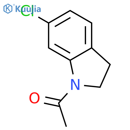 1-(6-chloro-2,3-dihydro-1H-indol-1-yl)ethan-1-one structure