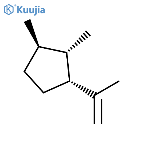 Cyclopentane, 1,2-dimethyl-3-(1-methylethenyl)-, (1R,2S,3R)-rel- structure