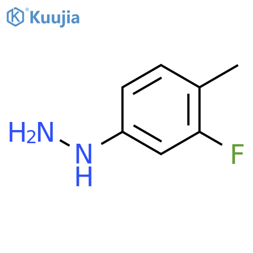 (3-Fluoro-4-methylphenyl)hydrazine structure