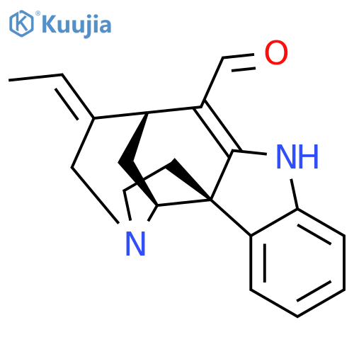 Curan-17-al, 2,16,19,20-tetradehydro-, (19E)- structure