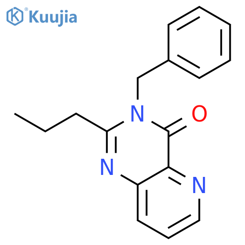 Pyrido[3,2-d]pyrimidin-4(3H)-one, 3-(phenylmethyl)-2-propyl- structure