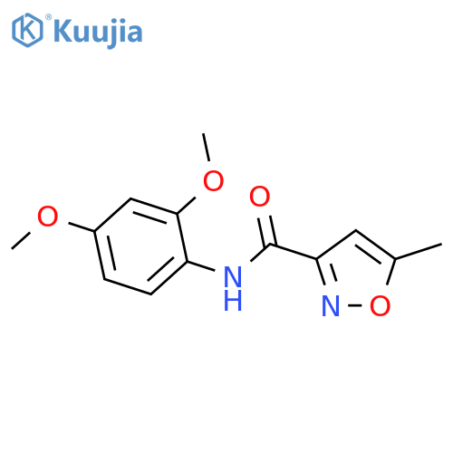 N-(2,4-dimethoxyphenyl)-5-methyl-1,2-oxazole-3-carboxamide structure