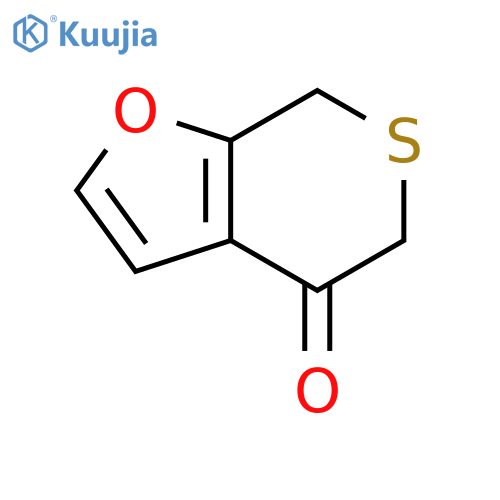 4H,5H,7H-thiopyrano3,4-bfuran-4-one structure