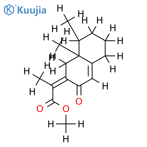 3beta,4beta-Dimethyl-7beta-(1-carbomethoxy-aethyl)-9,10-dehydro-decal-8-on structure