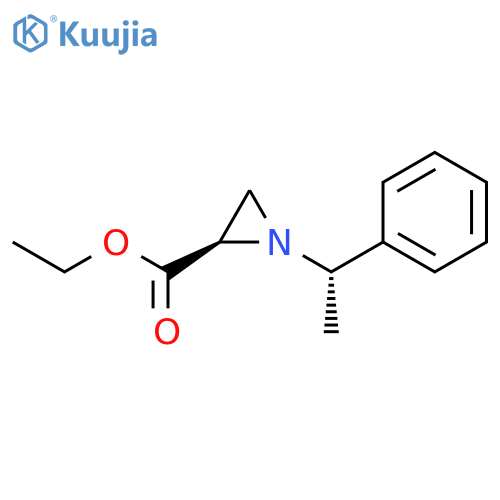 2-AZIRIDINECARBOXYLIC ACID, 1-[(1S)-1-PHENYLETHYL]-, ETHYL ESTER, (2R)- structure