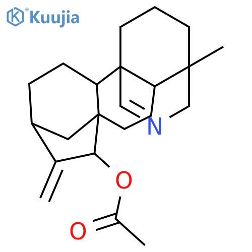 (4R,4aR,6aR,7R,9R,11aS,11bS)-4-methyl-8-methylidenedodecahydro-1H-6a,9-methano-4,11b-(methanoazenometheno)cyclohepta[a]naphthalen-7-yl acetate structure