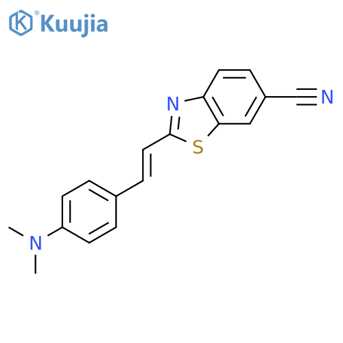 6-Benzothiazolecarbonitrile, 2-[2-[4-(dimethylamino)phenyl]ethenyl]- structure