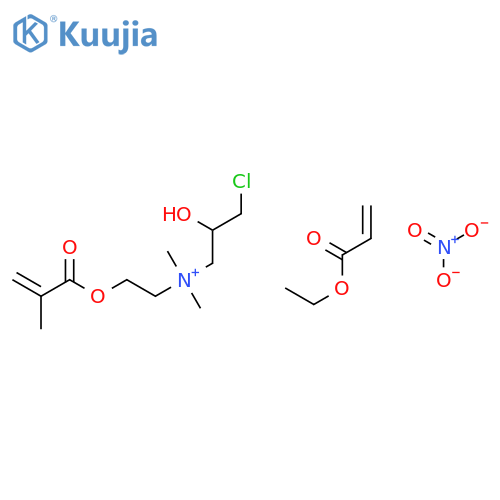 1-Propanaminium, 3-chloro-2-hydroxy-N,N-dimethyl- N-[2-[(2-methyl-1-oxo-2-propenyl)oxy]ethyl ]-, nitrate, polymer with ethyl 2-propenoate structure