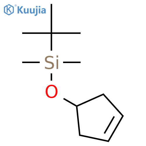 Silane, (3-cyclopenten-1-yloxy)(1,1-dimethylethyl)dimethyl- structure