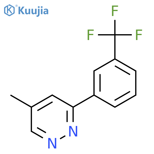 Pyridazine, 5-methyl-3-[3-(trifluoromethyl)phenyl]- structure