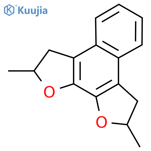 Naphtho[2,1-b:3,4-b']difuran, 2,3,8,9-tetrahydro-2,9-dimethyl- structure