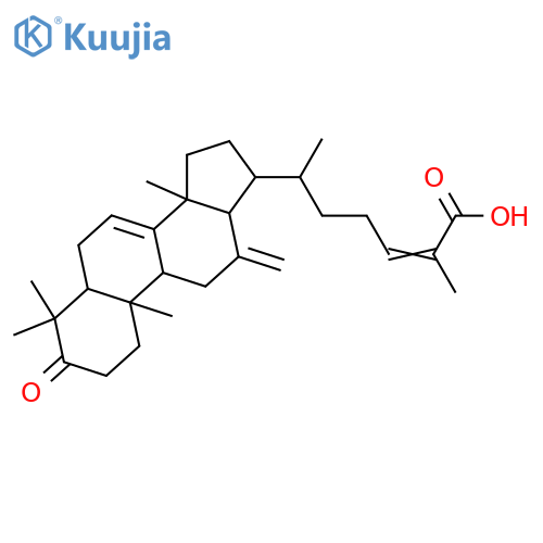 18(13→12)-Abeo-3-hydroxylanosta-7,12(18),24-trien-26-oic acid; (3α,24Z)-form, 3-Ketone structure