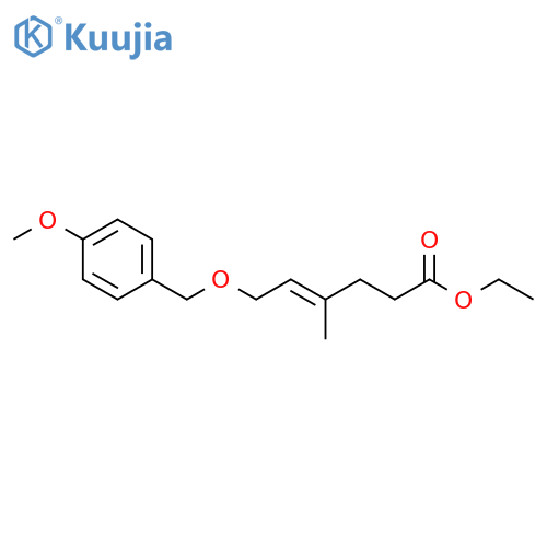 Ethyl (4E)-6-[(4-methoxyphenyl)methoxy]-4-methyl-4-hexenoate structure