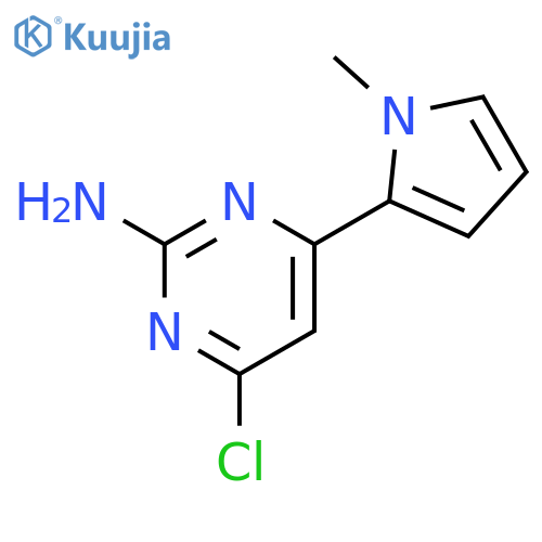 2-PYRIMIDINAMINE, 4-CHLORO-6-(1-METHYL-1H-PYRROL-2-YL)- structure