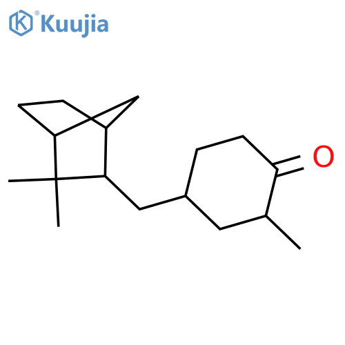 Cyclohexanone,4-[(3,3-dimethylbicyclo[2.2.1]hept-2-yl)methyl]-2-methyl- structure