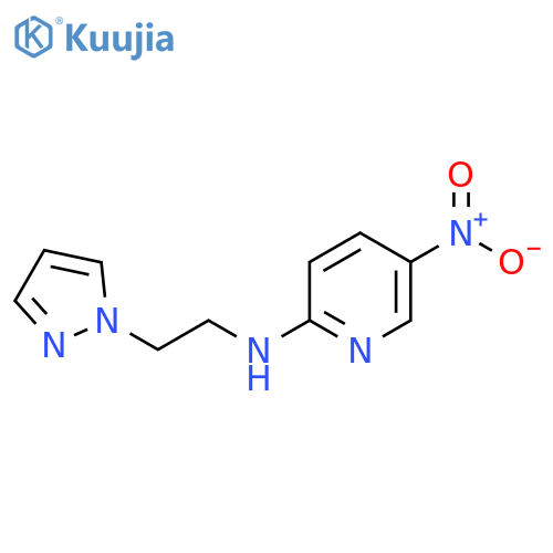 2-Pyridinamine, 5-nitro-N-[2-(1H-pyrazol-1-yl)ethyl]- structure