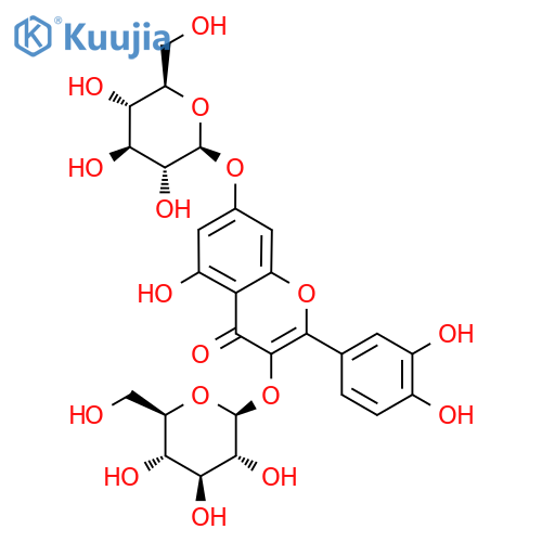 3,7-Diglucosylquercetin structure