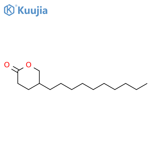 2H-Pyran-2-one,5-decyltetrahydro- structure
