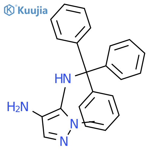1H-Pyrazole-4,5-diamine, 1-methyl-N5-(triphenylmethyl)- structure