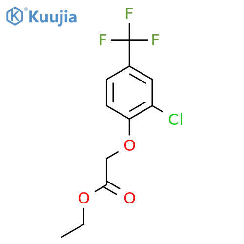 Acetic acid, [2-chloro-4-(trifluoromethyl)phenoxy]-, ethyl ester structure