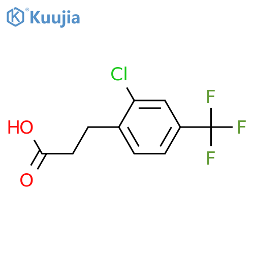3-(2-Chloro-4-trifluoromethyl-phenyl)-propionic acid structure
