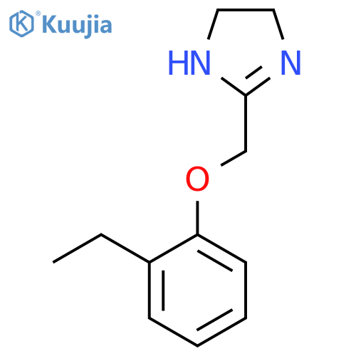 1H-IMIDAZOLE, 2-[(2-ETHYLPHENOXY)METHYL]-4,5-DIHYDRO- structure