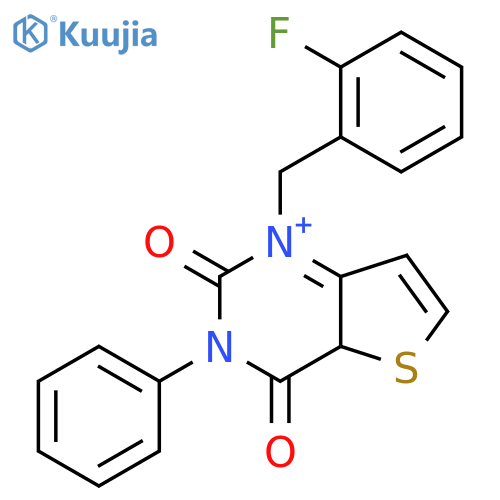 1-[(2-fluorophenyl)methyl]-3-phenyl-1H,2H,3H,4H-thieno[3,2-d]pyrimidine-2,4-dione structure