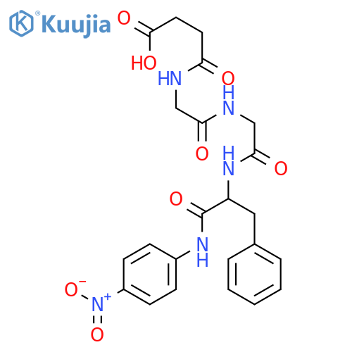 N-(3-Carboxy-1-oxopropyl)glycylglycyl-N-(4-nitrophenyl)-L-phenylalaninamide structure