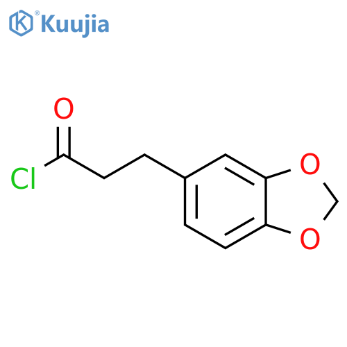 1,3-Benzodioxole-5-propanoyl chloride structure