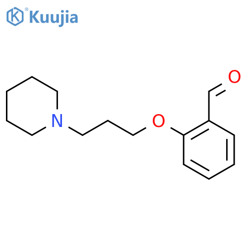 2-(3-(Piperidin-1-yl)propoxy)benzaldehyde structure