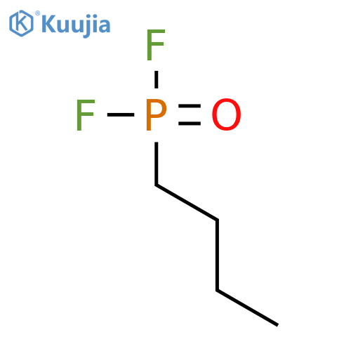 Phosphonic difluoride, butyl- structure