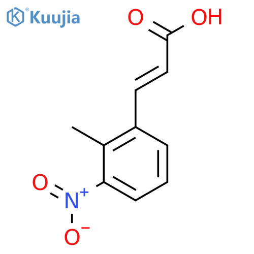 2-Methyl-3-nitrocinnamic acid structure