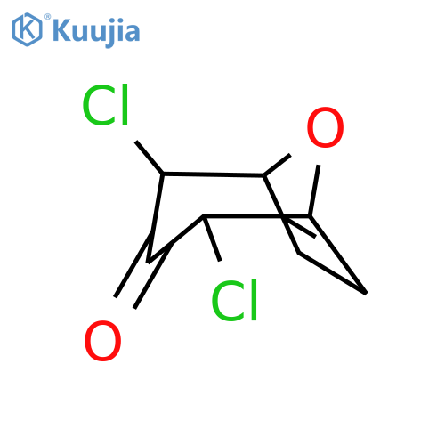 8-OXABICYCLO[3.2.1]OCT-6-EN-3-ONE, 2,4-DICHLORO- structure