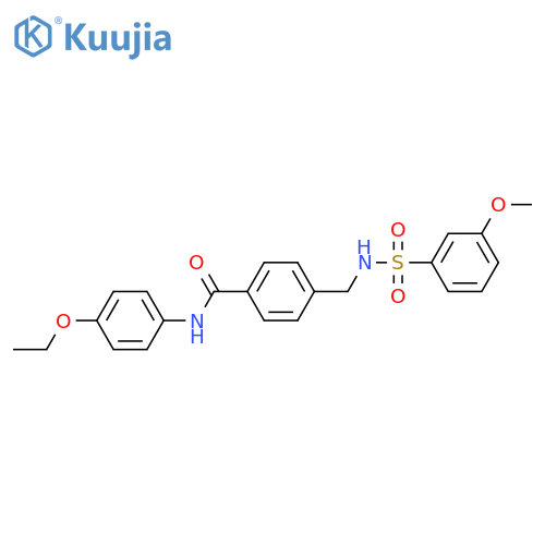 N-(4-ethoxyphenyl)-4-(3-methoxybenzenesulfonamido)methylbenzamide structure