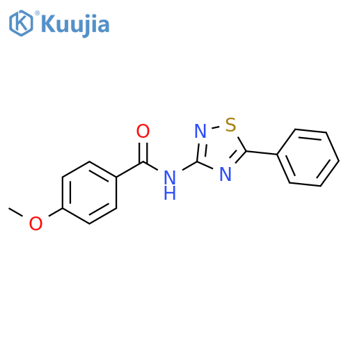 4-Methoxy-N-(5-phenyl-1,2,4-thiadiazol-3-yl)benzamide structure