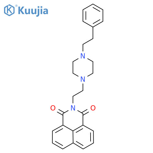 2-(2-(4-phenethylpiperazin-1-yl)ethyl)-1H-benzo[de]isoquinoline-1,3(2H)-dione structure