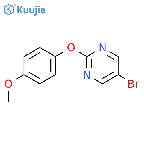 5-BROMO-2-(4-METHOXYPHENOXY)PYRIMIDINE structure