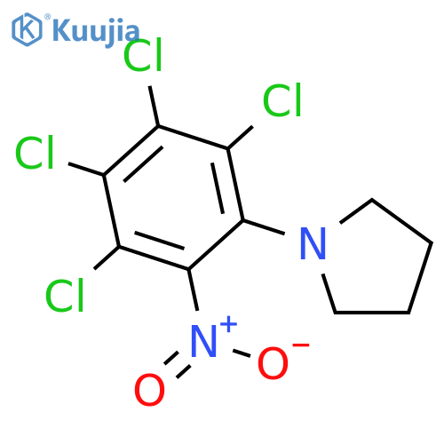 Pyrrolidine, 1-(2,3,4,5-tetrachloro-6-nitrophenyl)- structure