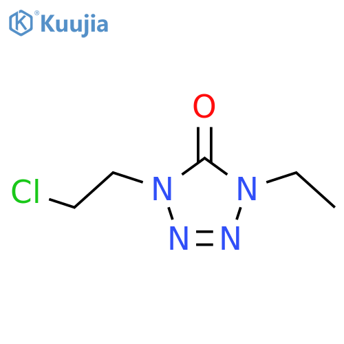 1-(2-chloroethyl)-4-ethyl-4,5-dihydro-1H-1,2,3,4-tetrazol-5-one structure