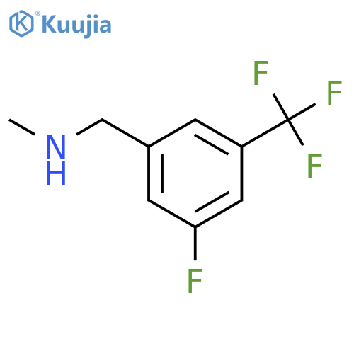{3-fluoro-5-(trifluoromethyl)phenylmethyl}(methyl)amine structure