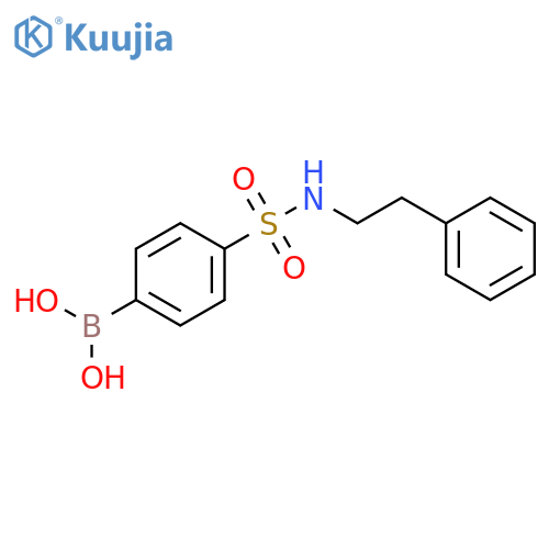 (4-(N-Phenethylsulfamoyl)phenyl)boronic acid structure