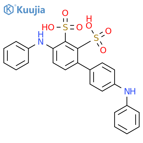 [1,1'-Biphenyl]disulfonic acid, 4,4'-bis(phenylamino)- structure