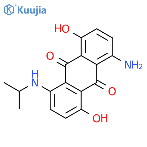 9,10-Anthracenedione,1-amino-4,8-dihydroxy-5-[(1-methylethyl)amino]- structure