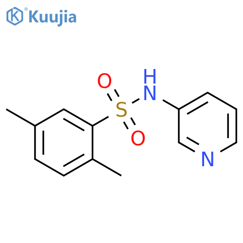 2,5-dimethyl-N-(pyridin-3-yl)benzene-1-sulfonamide structure