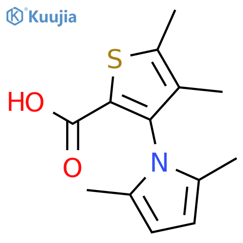 3-(2,5-dimethylpyrrol-1-yl)-4,5-dimethylthiophene-2-carboxylic Acid structure