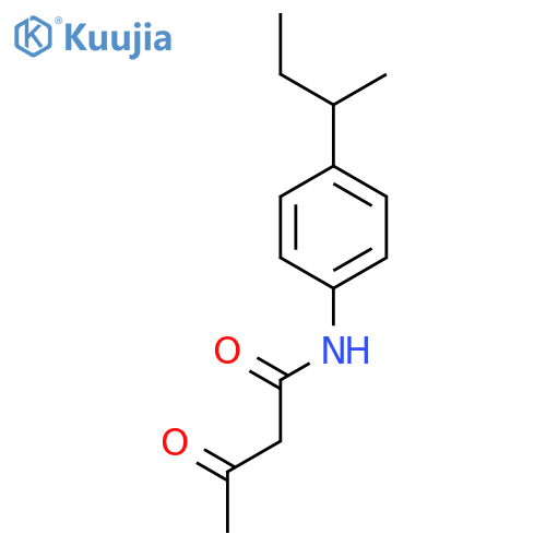 N-(4-Sec-butylphenyl)-3-oxobutanamide structure